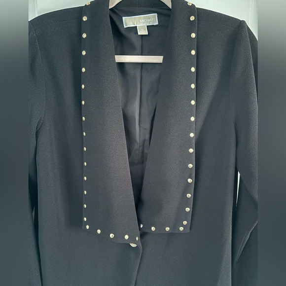 Michael Kors Blazer Size Medium Black with gold studs - Picture 4 of 4
